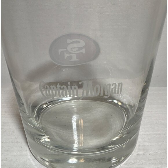 Captain Morgan San Francisco 49ers Whiskey Glass NFL Logo Clear Glass Barware - Picture 3 of 6